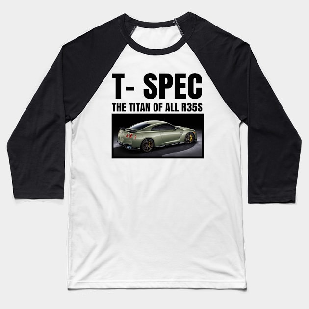 T - SPEC R35 Baseball T-Shirt by MOTOSHIFT